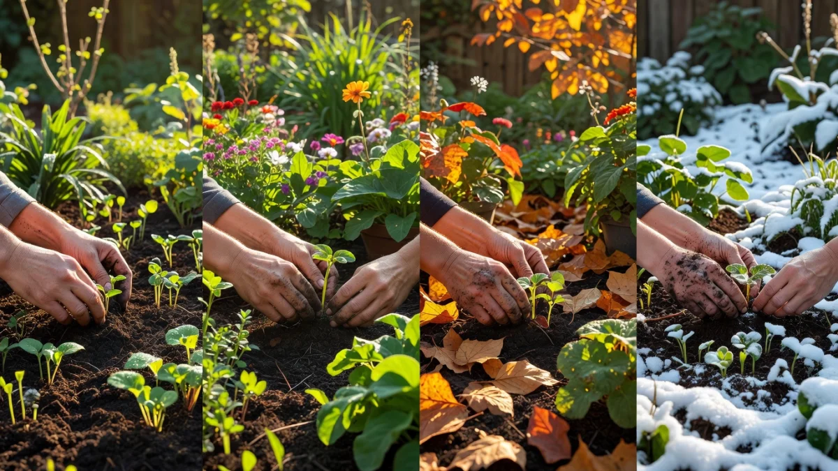 Jardiner au rythme des saisons : s'aligner sur le vivant pour un jardin plus sain